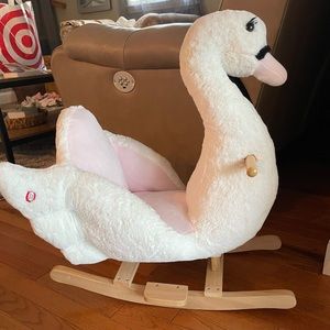 Baby swan rocking chair